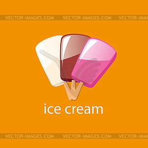 Logo ice cream - vector clip art