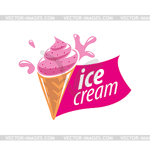 Logo ice cream - vector image