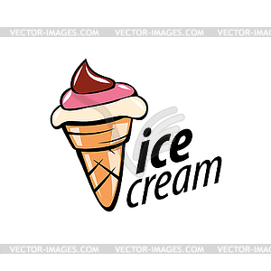 Логотип мороженого - иллюстрация в векторе