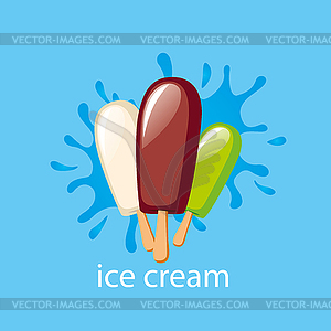Logo ice cream - vector EPS clipart