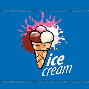 Logo ice cream - vector image