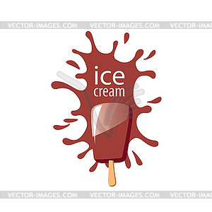 Logo ice cream - vector image