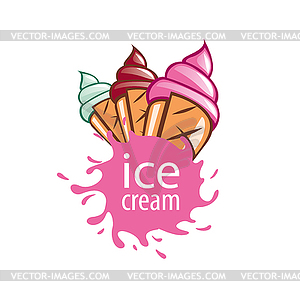 Logo ice cream - vector clip art