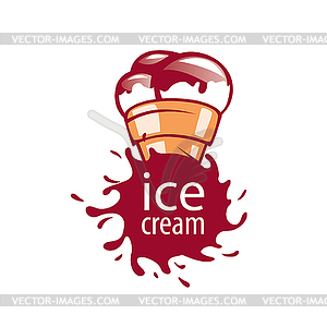 Logo ice cream - vector clipart