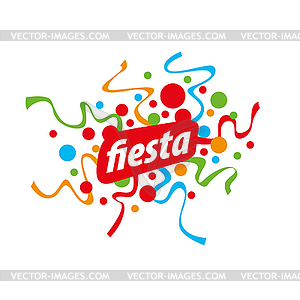 Holiday logo - vector image