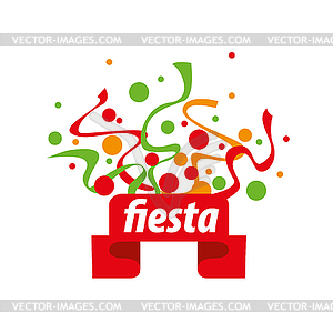 Holiday logo - vector image