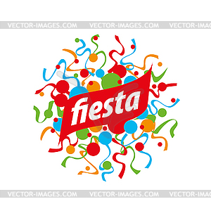 Holiday logo - stock vector clipart