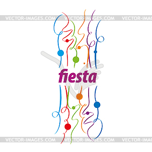 Holiday logo - vector image