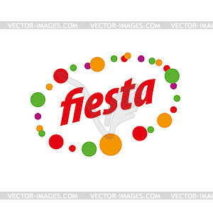 Holiday logo - stock vector clipart