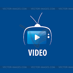 Logo tv - vector image