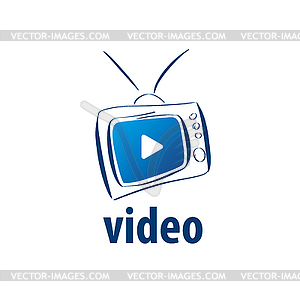 Logo tv - vector image