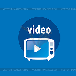 Logo tv - vector image