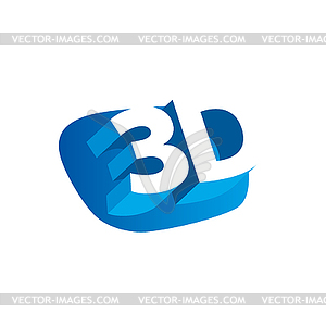 Logo stereoscopy - vector clip art