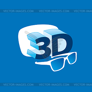 Logo stereoscopy - vector clipart