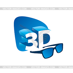 Logo stereoscopy - vector clip art