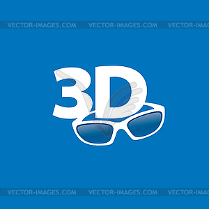 Logo stereoscopy - color vector clipart