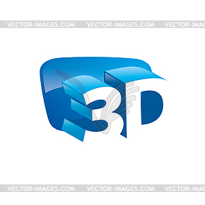 Logo stereoscopy - vector image