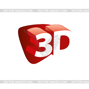 Logo stereoscopy - vector clipart