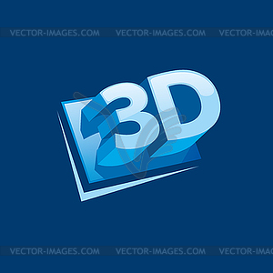 Logo stereoscopy - vector image