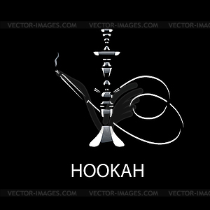 Logo hookah - royalty-free vector image
