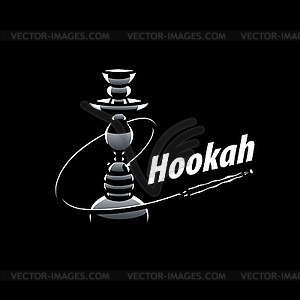 Logo hookah - stock vector clipart