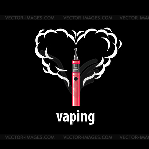 Logo electronic cigarette - vector image