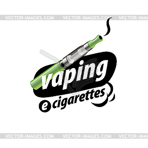 Logo electronic cigarette - vector image