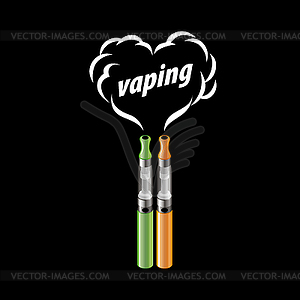 Logo electronic cigarette - vector image