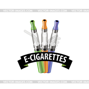 Logo electronic cigarette - stock vector clipart