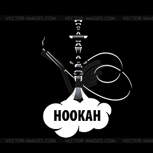 Logo hookah - vector image