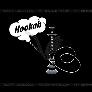 Logo hookah - vector image