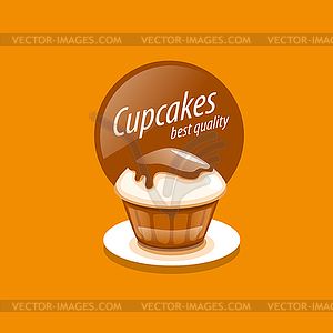 Logo cake - vector image