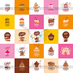 Cake logo - vector image