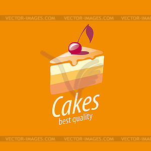 Cake logo - vector image