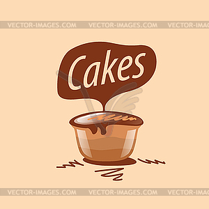 Cake logo - vector clipart