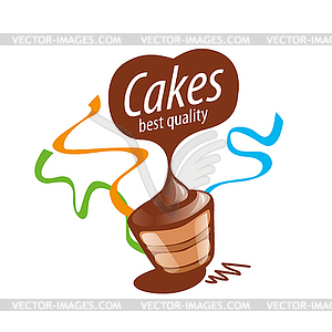 Cake logo - vector image