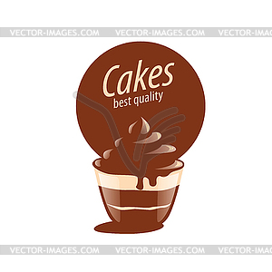 Cake logo - vector clipart