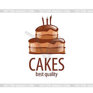 Cake logo - vector image