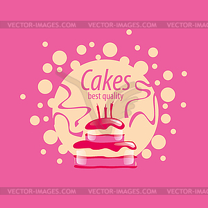 Cake logo - vector clipart