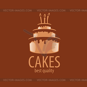 Cake logo - vector image