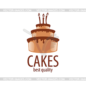 Cake logo - vector clipart