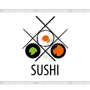 Sushi logo - vector clipart