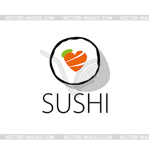 Sushi logo - vector image