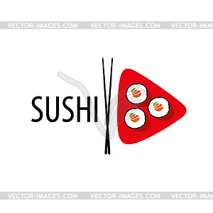 Sushi logo - vector clipart / vector image