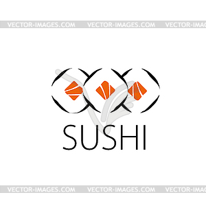 Sushi logo - vector image