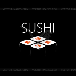 Sushi logo - vector clip art