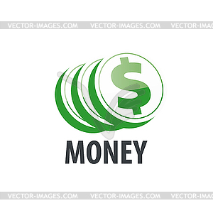 Логотип деньги - цветной векторный клипарт