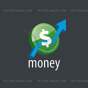 Логотип деньги - векторный рисунок
