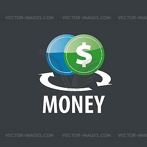 Логотип деньги - стоковое векторное изображение