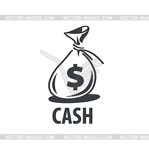 Logo bag of money - vector clipart